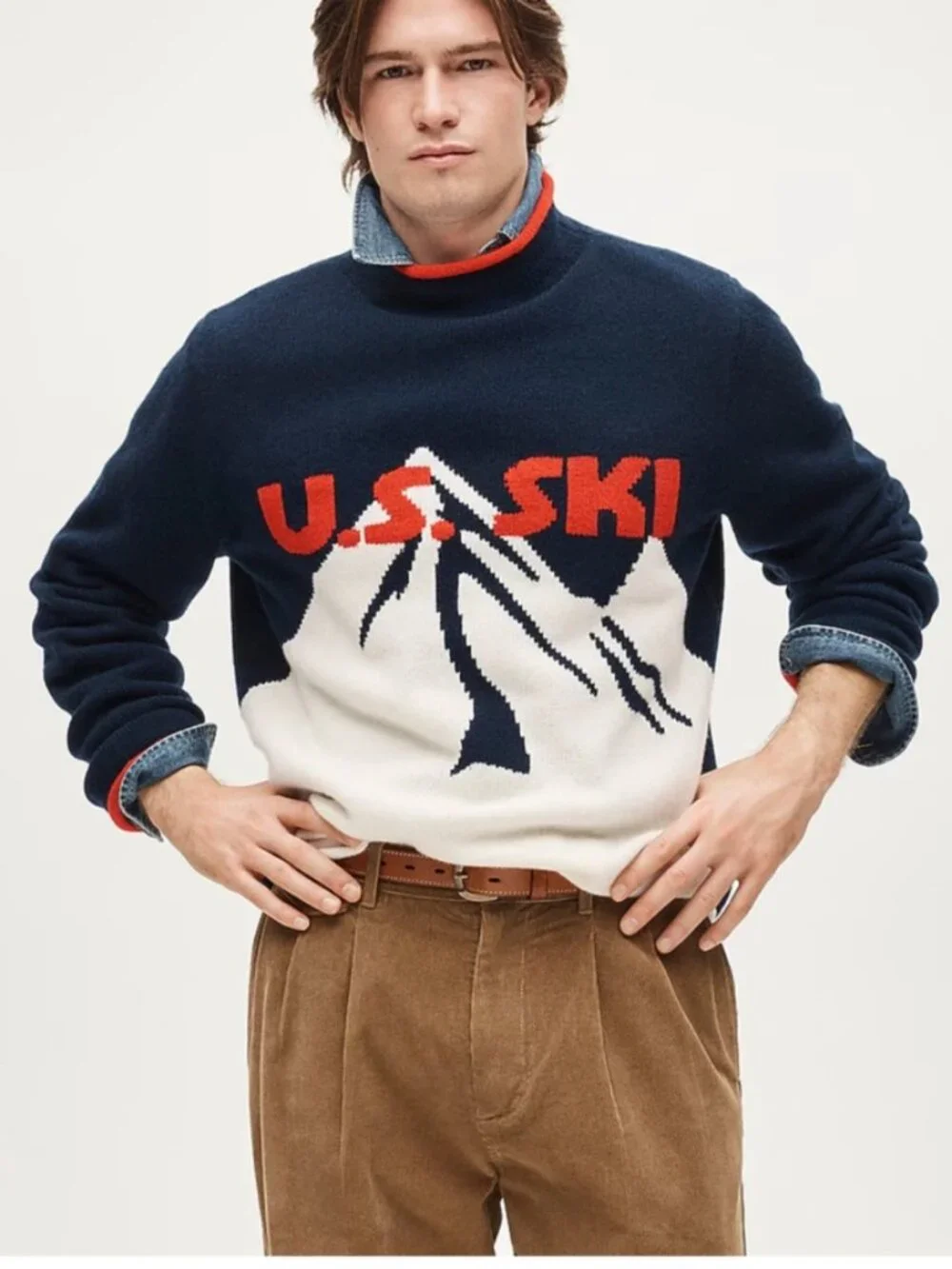 BRAND NEW J. Crew U.S. Ski & Snowboard Wool Rollneck Sweater in Medium
